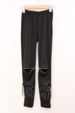 画像1: REFLEM / レースアップレギンス  ブラック O-26-05-16-038-PU-PA-IG-OS (1)