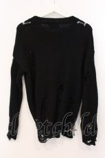 画像3: BLOOD SUPPLY（海外ブランド） / Plaids Cross Heart Shape Knit（プレイドクロスハートシャープニット）  ブラック O-26-05-16-039-GO-TO-IG-OS (3)