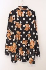 画像3: TRAVAS TOKYO / Dot bear Shirts/ドットくま昇華プリント総柄シャツ  ブラック O-26-05-16-040-PU-TO-IG-OS (3)