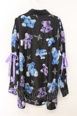 画像3: TRAVAS TOKYO / くま総柄ネクタイ付きシャツ/Myriad of bears shirts with tie  ブラック O-26-05-16-042-PU-BL-IG-OS (3)