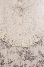 画像2: m petit by misako / TT*AMトワルドジュイワンピース 4L アイボリー O-26-05-16-043-LO-OP-IG-OS (2)