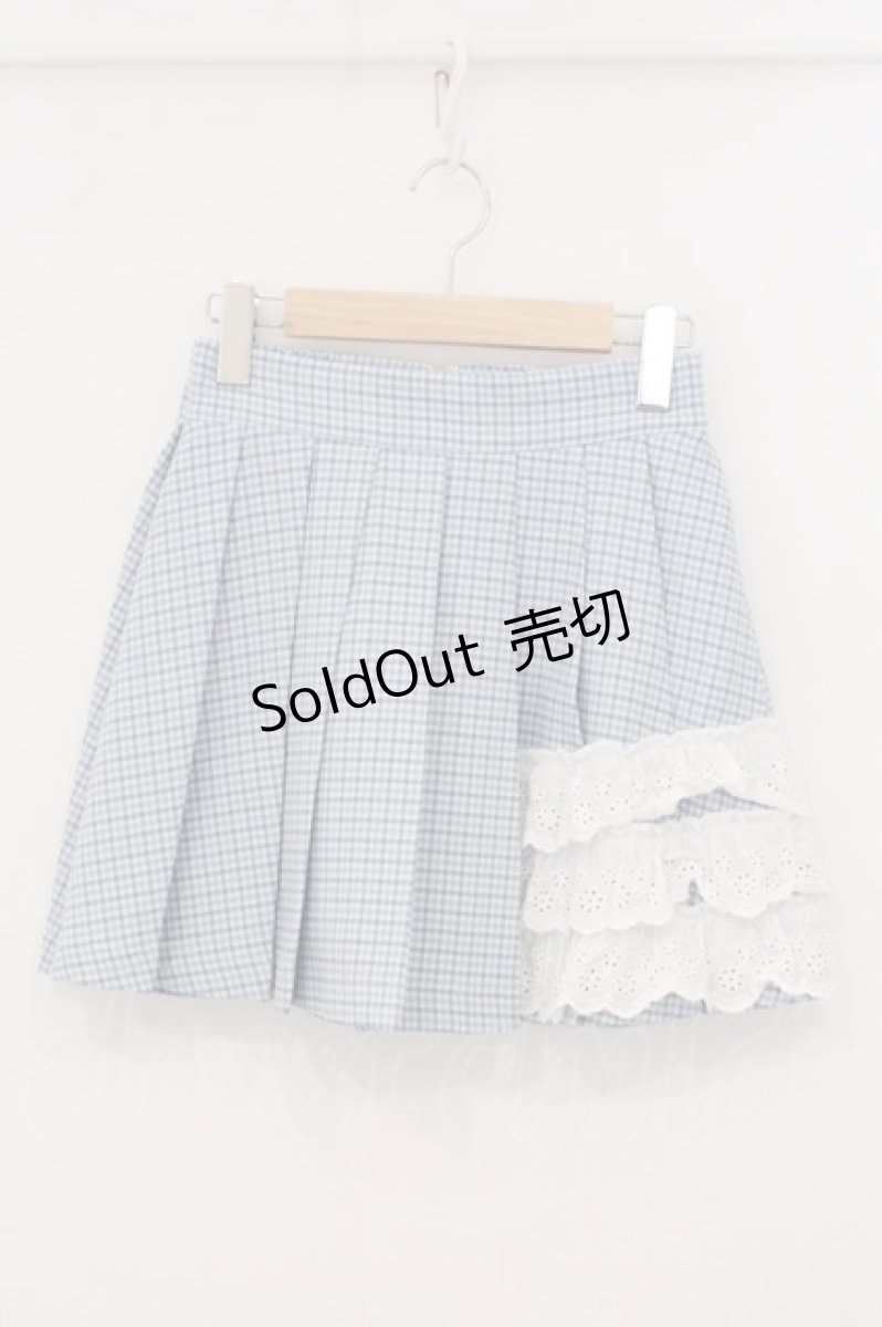 画像1: Jamie エーエヌケー / アシンメトリーチェックキュロット  サックス O-26-05-16-050-LO-SK-YM-OS (1)