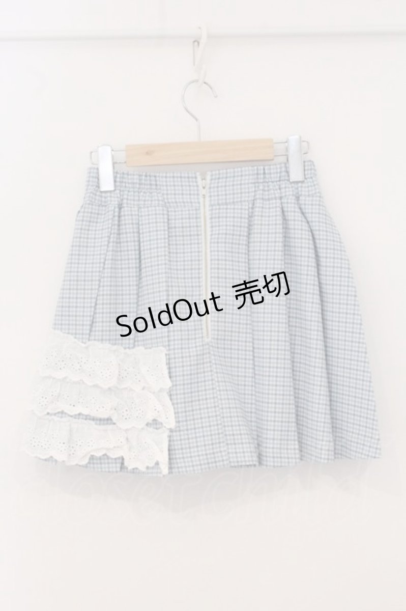 画像3: Jamie エーエヌケー / アシンメトリーチェックキュロット  サックス O-26-05-16-050-LO-SK-YM-OS (3)