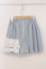 画像3: Jamie エーエヌケー / アシンメトリーチェックキュロット  サックス O-26-05-16-050-LO-SK-YM-OS (3)