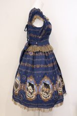 画像4: ALICE and the PIRATES / Mistical brilliance Jewelry〜秘められた宝石の行方〜柄ジャンパースカートI  ネイビー O-26-05-16-054-PA-OP-YM-OS (4)