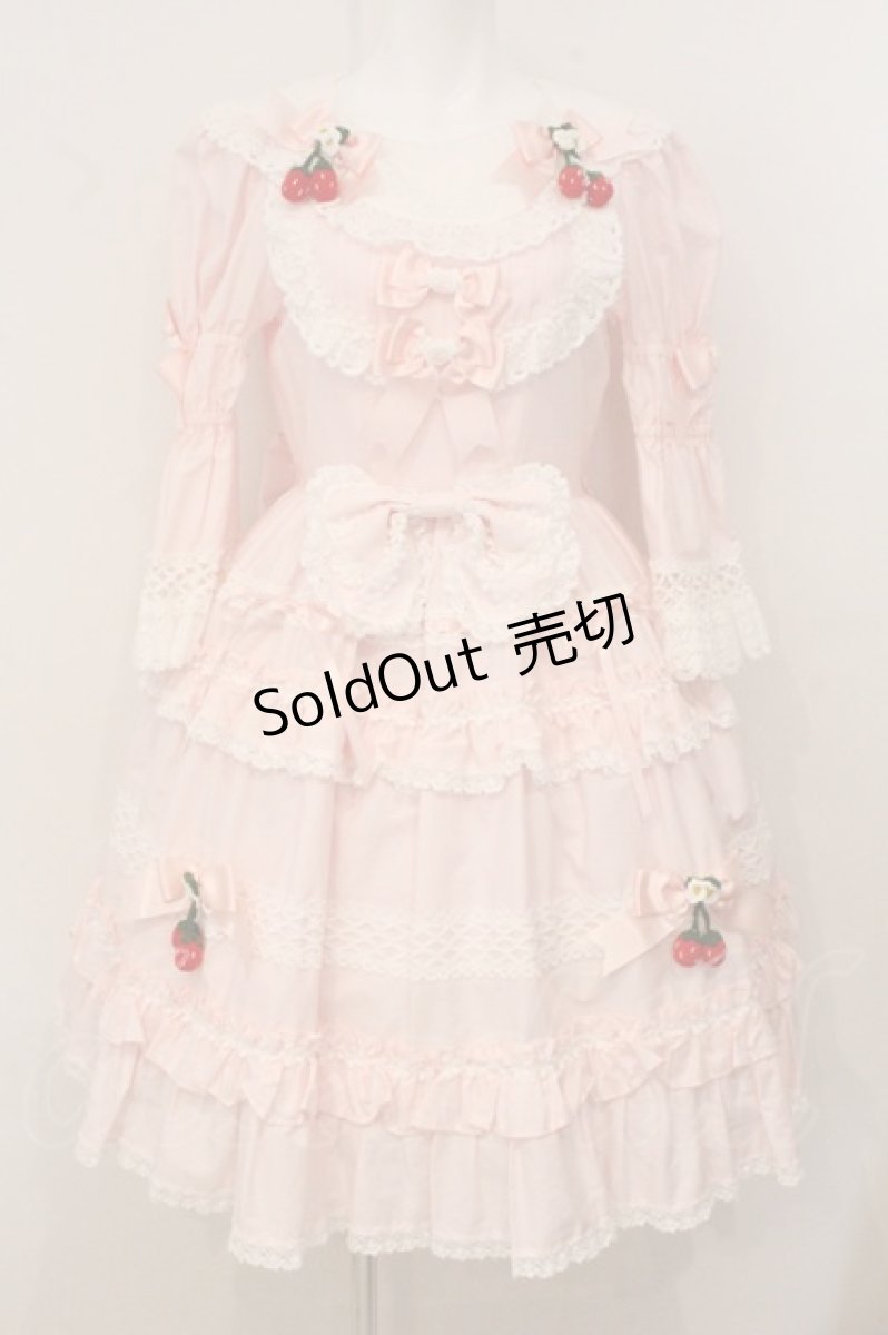 画像1: BABY,THE STARS SHINE BRIGHT / ゆらゆらいちごのStrawberry Gardenワンピース  ピンク O-26-05-16-062-BA-OP-YM-OS (1)