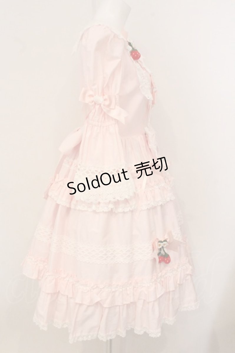 画像5: BABY,THE STARS SHINE BRIGHT / ゆらゆらいちごのStrawberry Gardenワンピース  ピンク O-26-05-16-062-BA-OP-YM-OS (5)