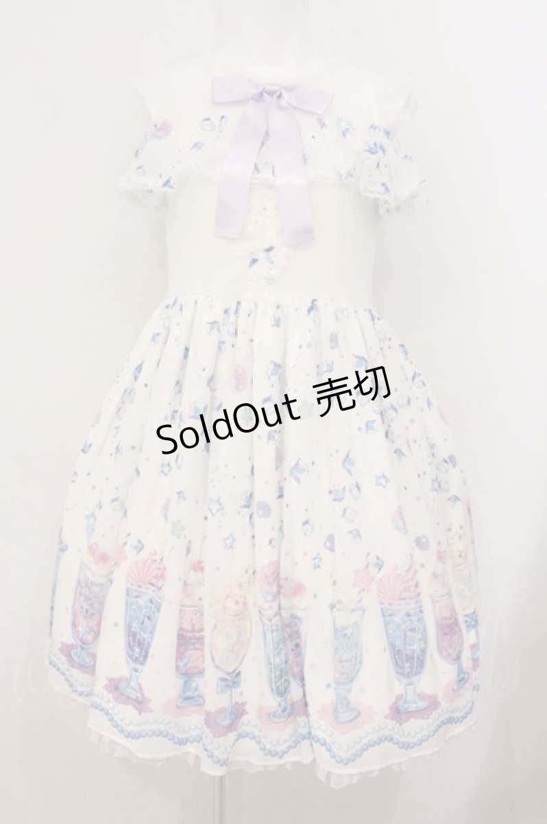 画像1: Angelic Pretty / Cream Soda Mermaidカットワンピース  シロ O-26-05-16-063-AP-OP-OW-OS (1)