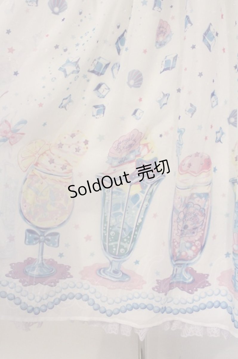 画像3: Angelic Pretty / Cream Soda Mermaidカットワンピース  シロ O-26-05-16-063-AP-OP-OW-OS (3)