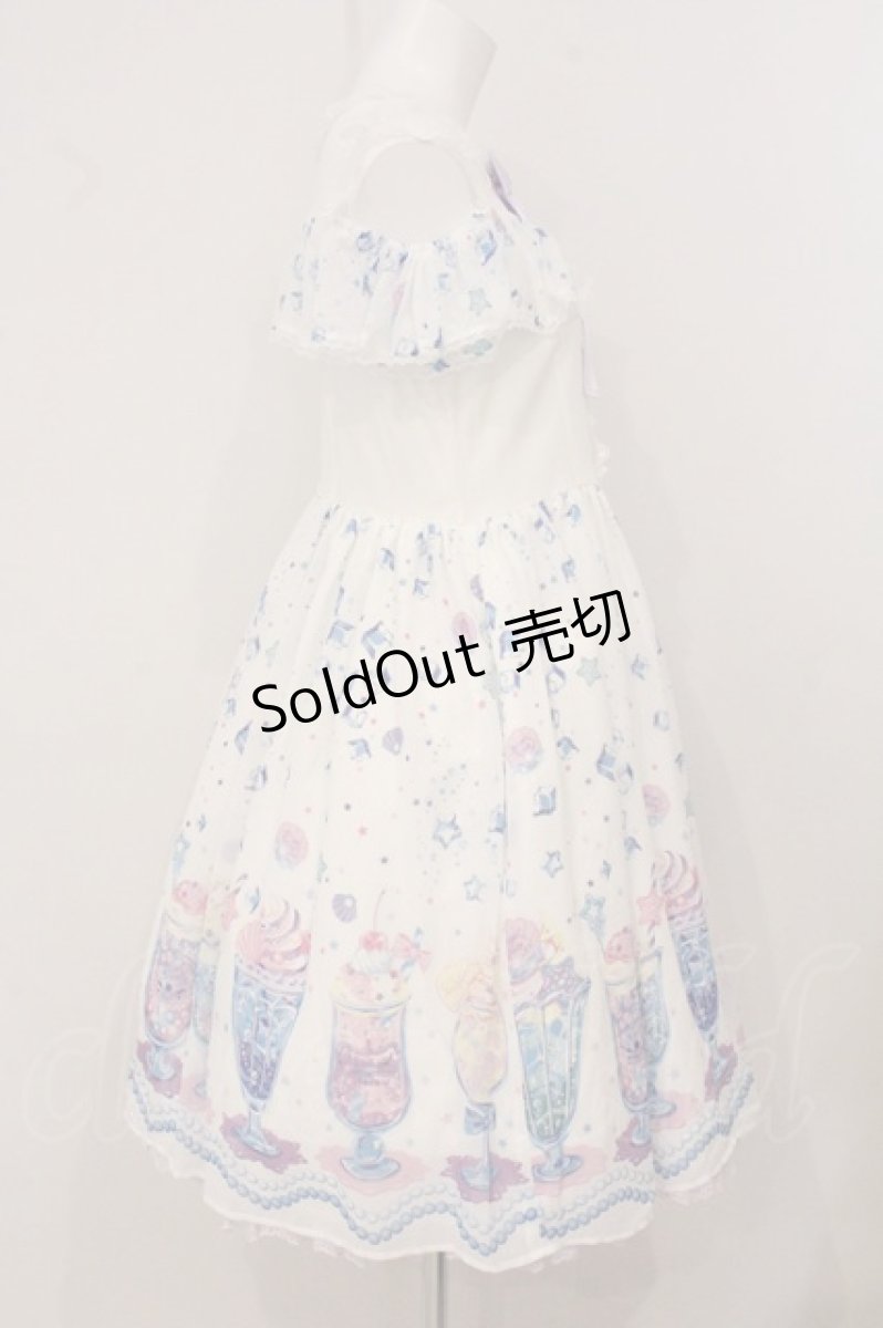 画像4: Angelic Pretty / Cream Soda Mermaidカットワンピース  シロ O-26-05-16-063-AP-OP-OW-OS (4)