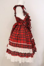 画像5: Angelic Pretty / Sweetフリルジャンパースカート(タータン)  アカ O-26-05-16-064-AP-OP-YM-OS (5)