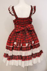 画像7: Angelic Pretty / Sweetフリルジャンパースカート(タータン)  アカ O-26-05-16-064-AP-OP-YM-OS (7)