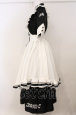 画像4: Lilith House / "サイバーメイド"ワンピースセット-1号機-  ブラック×ホワイト O-26-05-16-071-LO-OP-IG-OS (4)