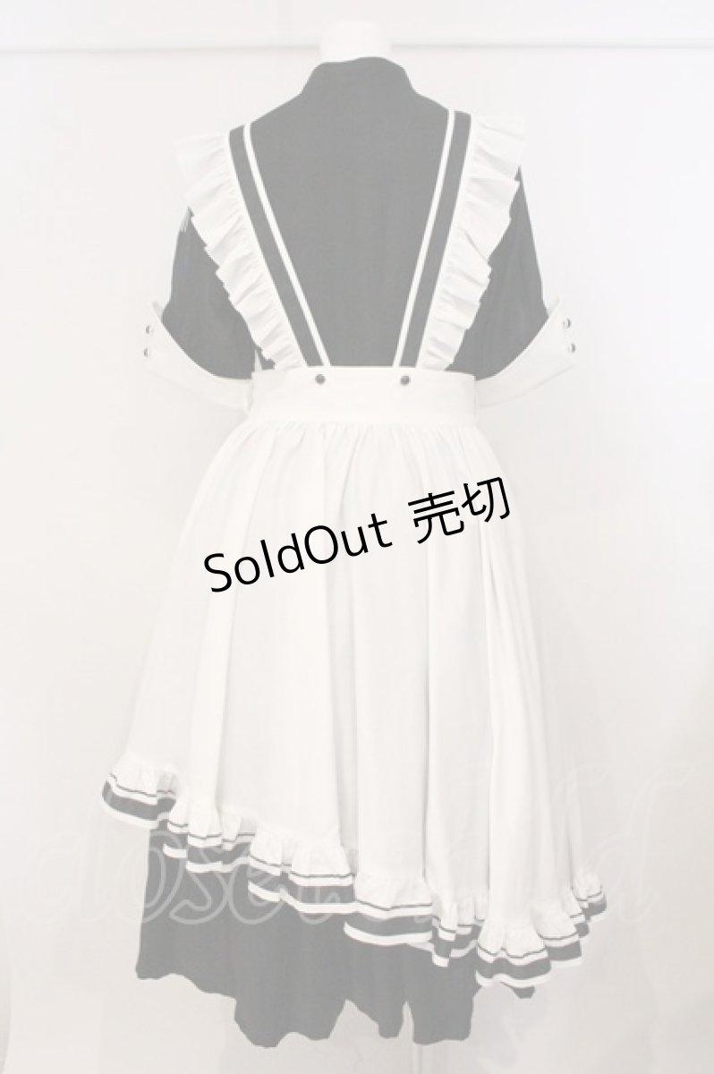 画像6: Lilith House / "サイバーメイド"ワンピースセット-1号機-  ブラック×ホワイト O-26-05-16-071-LO-OP-IG-OS (6)