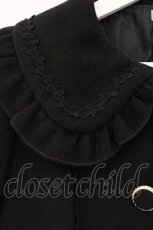 画像2: axes femme kawaii / バックフリルショートコート M クロ O-26-05-16-081-AX-CO-YM-OS (2)