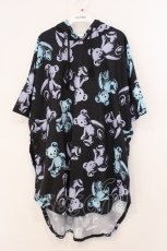 画像1: Drug Honey / スケルトンテディプルパーカー  ブラック×ブルー系 O-26-05-16-084-PU-TO-IG-OS (1)