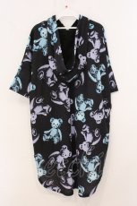 画像3: Drug Honey / スケルトンテディプルパーカー  ブラック×ブルー系 O-26-05-16-084-PU-TO-IG-OS (3)