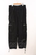 画像1: KILL STAR / セパレートワイドカーゴパンツ  ブラック O-26-05-16-012-PU-PA-IG-OS (1)