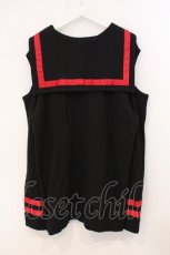 画像4: PSYNYXX / セーラーオフショルワンピース  ブラック×レッド O-26-05-16-001-PU-OP-IG-OS (4)