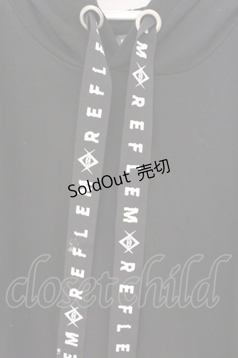 画像2: REFLEM / ショルダーレースアップ悪魔ツノ付きパーカー  ブラック O-26-05-16-021-PU-TO-IG-OS (2)