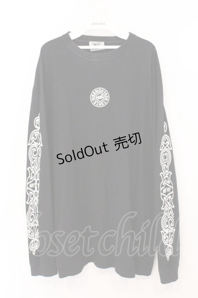 画像1: KRY CLOTHING / クロスプリントロンT  ブラック O-26-05-16-022-PU-TO-IG-OS (1)