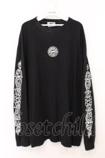 画像1: KRY CLOTHING / クロスプリントロンT  ブラック O-26-05-16-022-PU-TO-IG-OS (1)