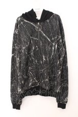 画像1: KRY CLOTHING / 「MARBLE」パーカー  ブラック系 O-26-05-16-024-PU-TO-IG-OS (1)