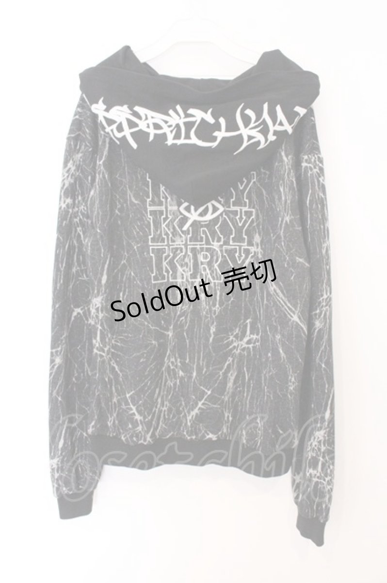 画像3: KRY CLOTHING / 「MARBLE」パーカー  ブラック系 O-26-05-16-024-PU-TO-IG-OS (3)