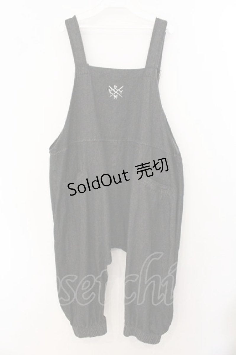 画像3: KRY CLOTHING / 「MAIU」ブラックデニムダメージサロペットオーバーオール  ブラック O-26-05-16-025-PU-PA-IG-OS (3)
