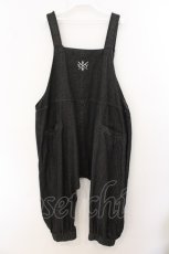 画像3: KRY CLOTHING / 「MAIU」ブラックデニムダメージサロペットオーバーオール  ブラック O-26-05-16-025-PU-PA-IG-OS (3)
