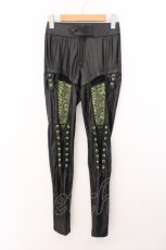 画像1: PUNK RAVE / Punk colorful leggings（パンクカラフルレギンス）  ブラック×グリーン O-26-05-16-027-PU-PA-IG-OS (1)