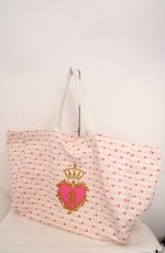 画像1: BABY,THE STARS SHINE BRIGHT / プリドロプリントトートBag  オフシロ×ピンク O-26-05-17-059-BA-BG-IG-OS (1)