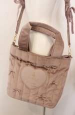 画像1: m petit by misako / AM*NIベロアリボン2W  ピンク O-26-05-17-071-LO-BG-IG-OS (1)