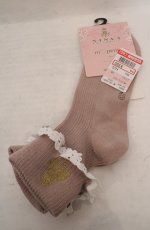 画像1: m petit by misako / AMCSNIレースロゴ 23-25cm ピンク O-26-05-17-028-LO-ZA-IG-OS (1)