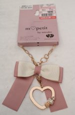 画像1: m petit by misako / AMバッグチャームハート  ピンク O-26-05-17-038-LO-ZA-IG-OS (1)