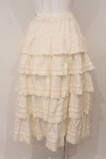 画像5: PINK HOUSE / フリル使いスカート  アイボリー O-26-05-18-026-LO-SK-OW-OS (5)