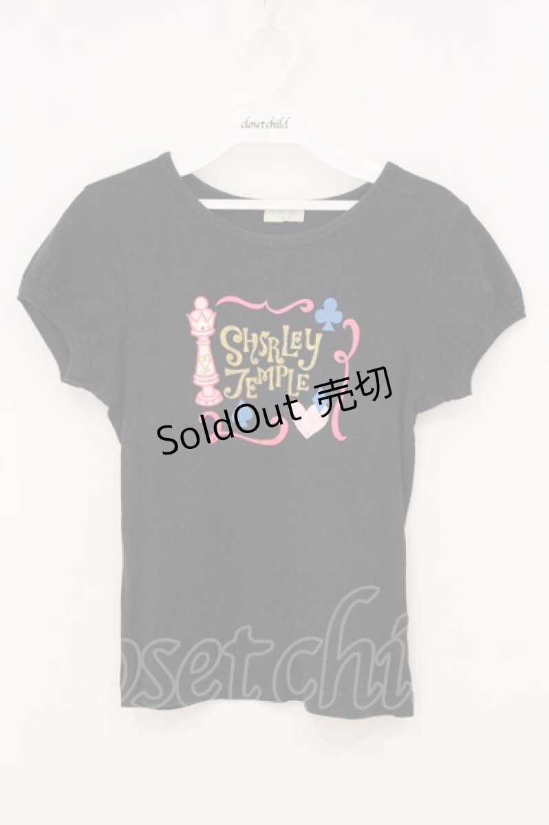 画像1: Shirley Temple / チェスプリントTシャツ 150cm クロ O-26-05-18-035-ET-TS-IG-OS (1)