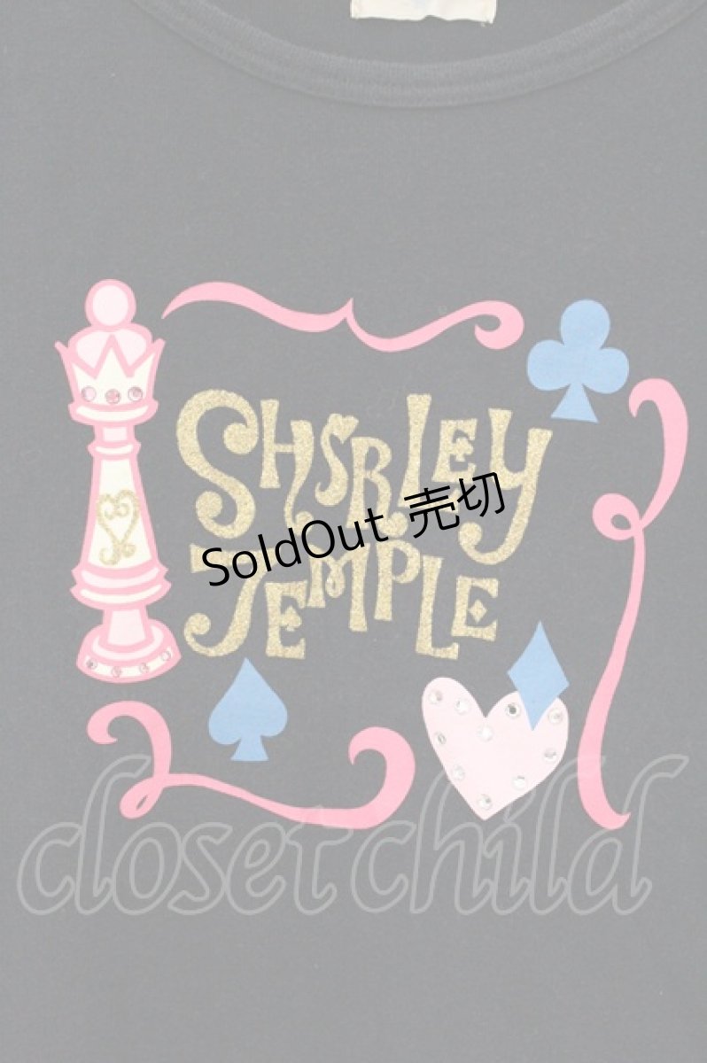 画像2: Shirley Temple / チェスプリントTシャツ 150cm クロ O-26-05-18-035-ET-TS-IG-OS (2)