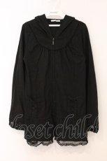 画像1: axes femme / レースアップポケットパーカー M クロ O-26-05-18-043-AX-TO-IG-OS (1)