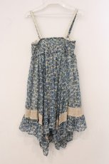 画像3: axes femme / 小花柄2WAYチュニック M ブルー×アイボリー O-26-05-18-049-AX-TO-IG-OS (3)