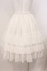 画像4: ATELIER PIERROT / Three-Tiered Ruffle Chiffon Skirt シフォンスカート  ホワイト O-26-05-18-006-EL-SK-OW-OS (4)