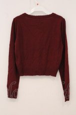 画像3: axes femme POETIQUE / ドリーム刺繍入りカーディガン M アカ O-26-05-18-057-AX-TO-IG-OS (3)