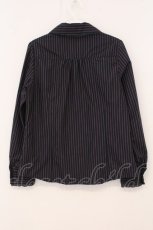画像3: axes femme / タイ付きストライプブラウス M ネイビー O-26-05-18-058-AX-BL-IG-OS (3)