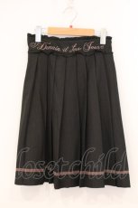 画像1: axes femme POETIQUE / ロゴ刺繍プリーツスカート M クロ O-26-05-18-063-AX-SK-IG-OS (1)