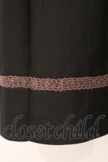 画像2: axes femme POETIQUE / ロゴ刺繍プリーツスカート M クロ O-26-05-18-063-AX-SK-IG-OS (2)