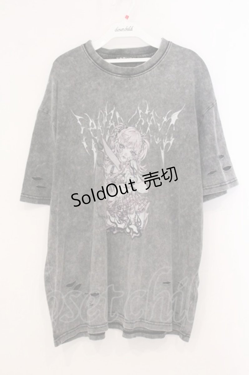 画像1: TRAVAS TOKYO / TRAVAS TOKYO×kuua SPECIAL COLLABORATION】TRAVAS TOKYO×kuuaイラスト半袖Tシャツ(4)  チャコール O-26-05-18-070-PU-TS-IG-OS (1)