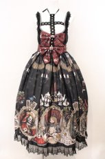 画像1: Royal Princess Alice / Dark Alice Tea Party・まくらくらまコラボジャンパースカート  クロ O-26-05-18-008-LO-OP-OW-OS (1)