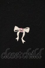 画像2: Emily Temple cute / リボン刺繍カーディガン  クロ O-26-05-18-002-ET-TO-OW-OS (2)