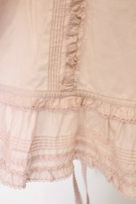 画像3: PINK HOUSE / 野ばらとチェリー刺繍タブリエ  ピンク O-26-05-18-015-LO-OP-OW-OS (3)