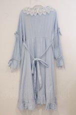 画像3: Cherirulu Chocola / MYレースフリルワンピース 3L サックス O-26-05-19-033-LO-OP-IG-OS (3)